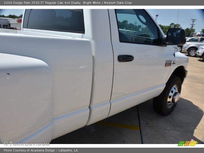 Bright White / Medium Slate Gray 2009 Dodge Ram 3500 ST Regular Cab 4x4 Dually