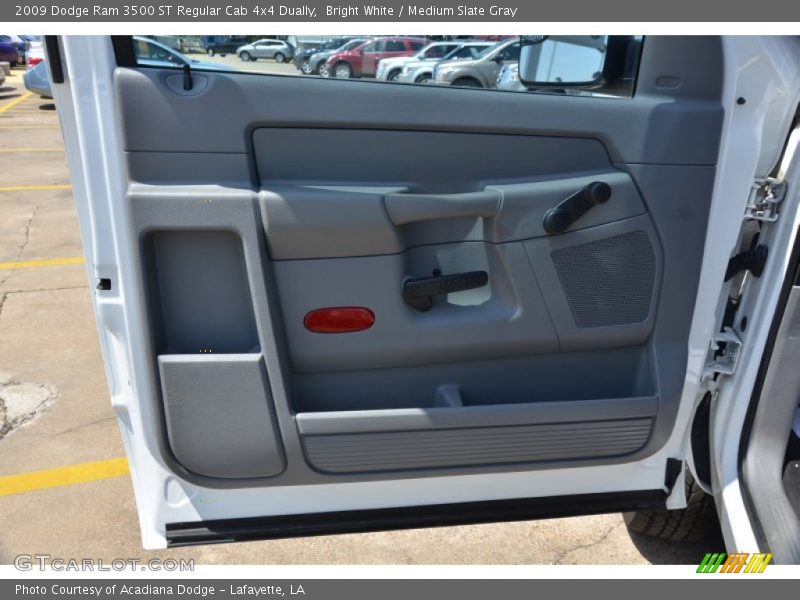 Bright White / Medium Slate Gray 2009 Dodge Ram 3500 ST Regular Cab 4x4 Dually