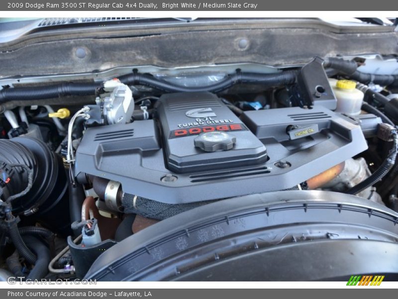 Bright White / Medium Slate Gray 2009 Dodge Ram 3500 ST Regular Cab 4x4 Dually