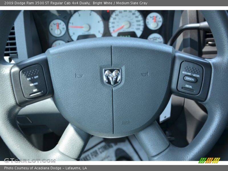 Bright White / Medium Slate Gray 2009 Dodge Ram 3500 ST Regular Cab 4x4 Dually