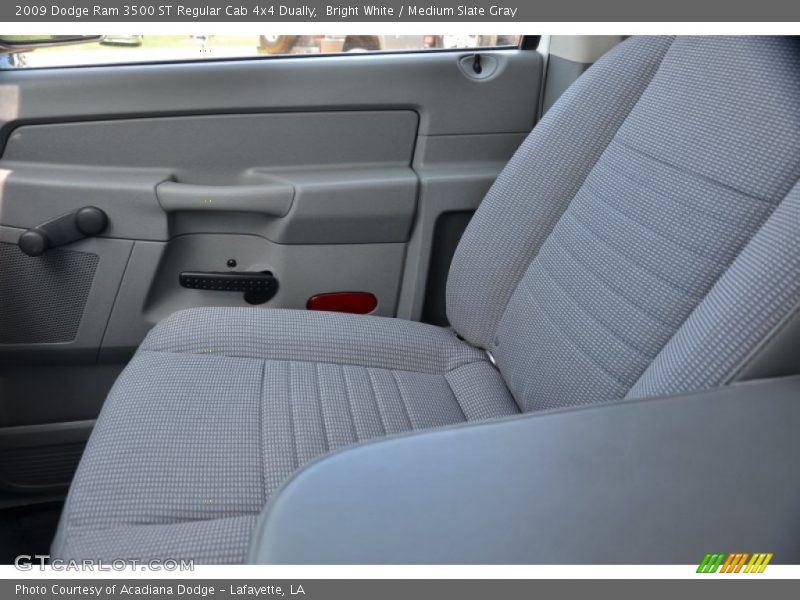 Bright White / Medium Slate Gray 2009 Dodge Ram 3500 ST Regular Cab 4x4 Dually
