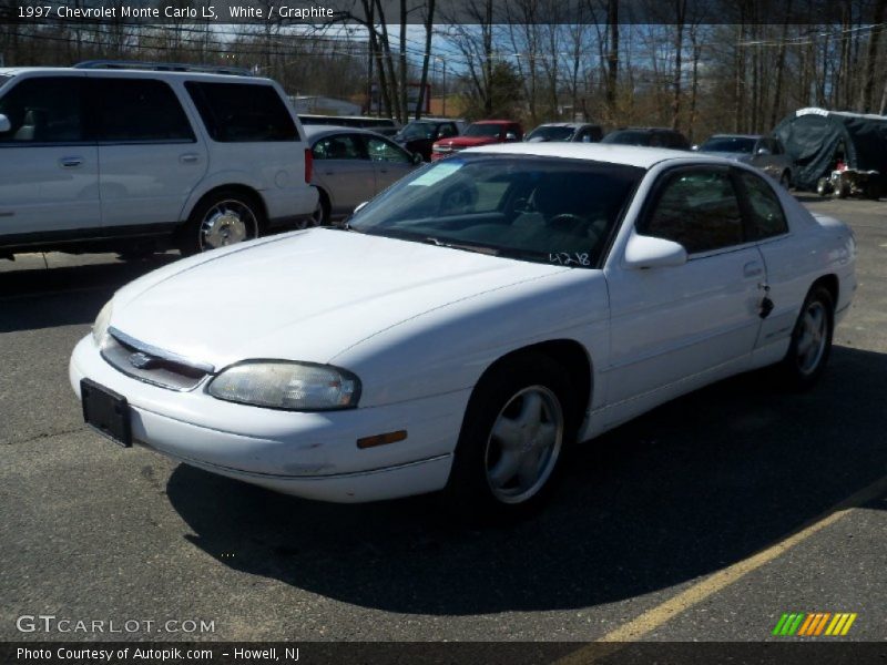 White / Graphite 1997 Chevrolet Monte Carlo LS
