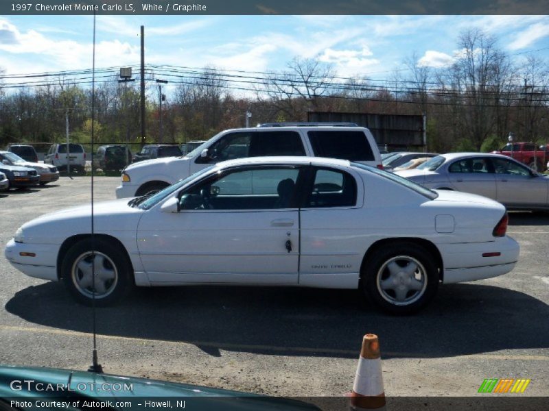 White / Graphite 1997 Chevrolet Monte Carlo LS