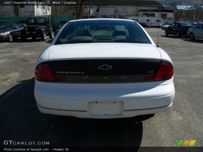 White / Graphite 1997 Chevrolet Monte Carlo LS
