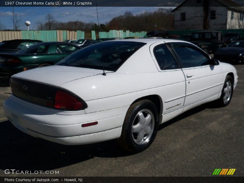 White / Graphite 1997 Chevrolet Monte Carlo LS