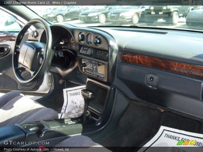 White / Graphite 1997 Chevrolet Monte Carlo LS