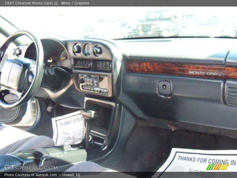White / Graphite 1997 Chevrolet Monte Carlo LS