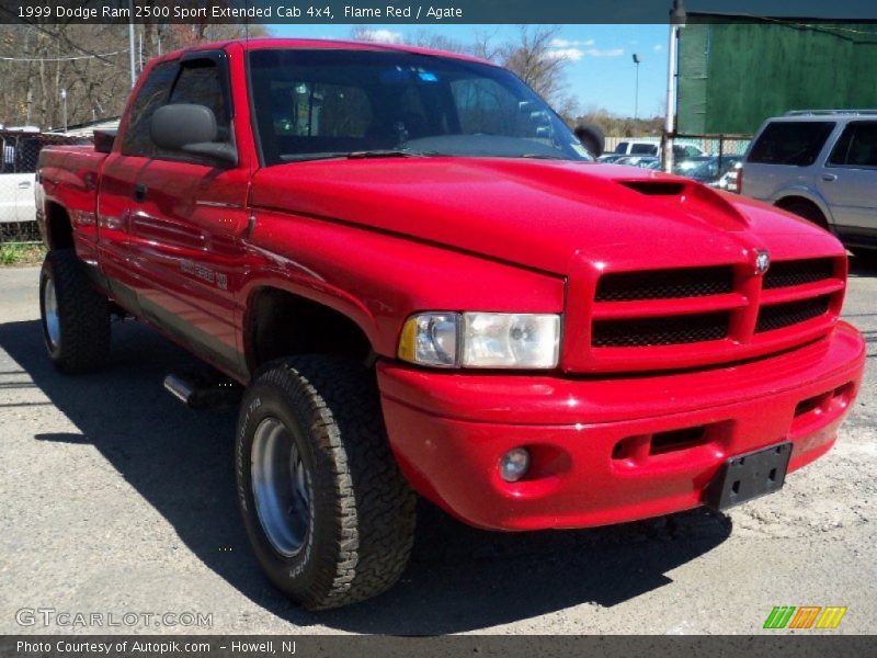 Flame Red / Agate 1999 Dodge Ram 2500 Sport Extended Cab 4x4