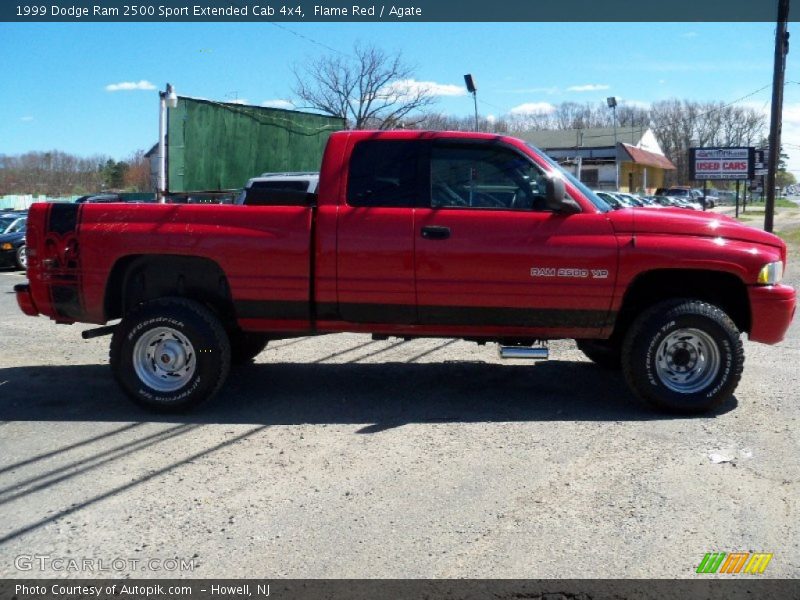 Flame Red / Agate 1999 Dodge Ram 2500 Sport Extended Cab 4x4