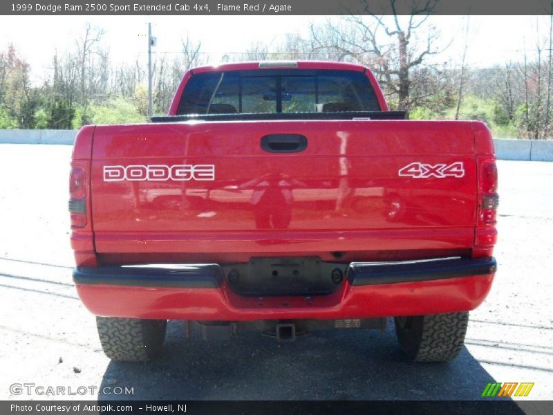 Flame Red / Agate 1999 Dodge Ram 2500 Sport Extended Cab 4x4