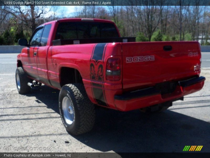 Flame Red / Agate 1999 Dodge Ram 2500 Sport Extended Cab 4x4