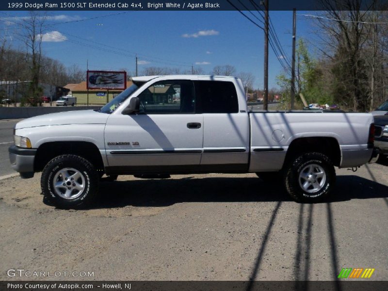 Bright White / Agate Black 1999 Dodge Ram 1500 SLT Extended Cab 4x4