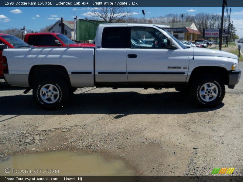 Bright White / Agate Black 1999 Dodge Ram 1500 SLT Extended Cab 4x4