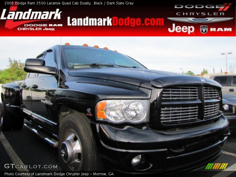 Black / Dark Slate Gray 2005 Dodge Ram 3500 Laramie Quad Cab Dually