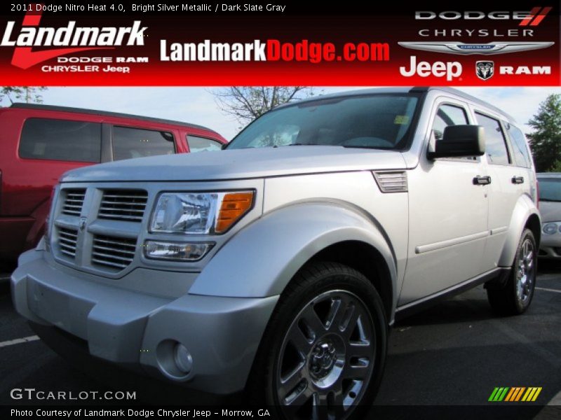 Bright Silver Metallic / Dark Slate Gray 2011 Dodge Nitro Heat 4.0