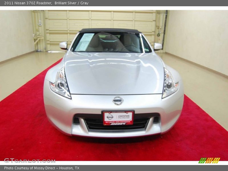Brilliant Silver / Gray 2011 Nissan 370Z Roadster