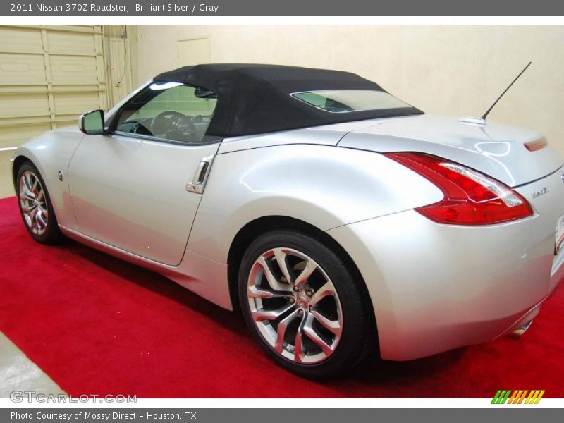 Brilliant Silver / Gray 2011 Nissan 370Z Roadster