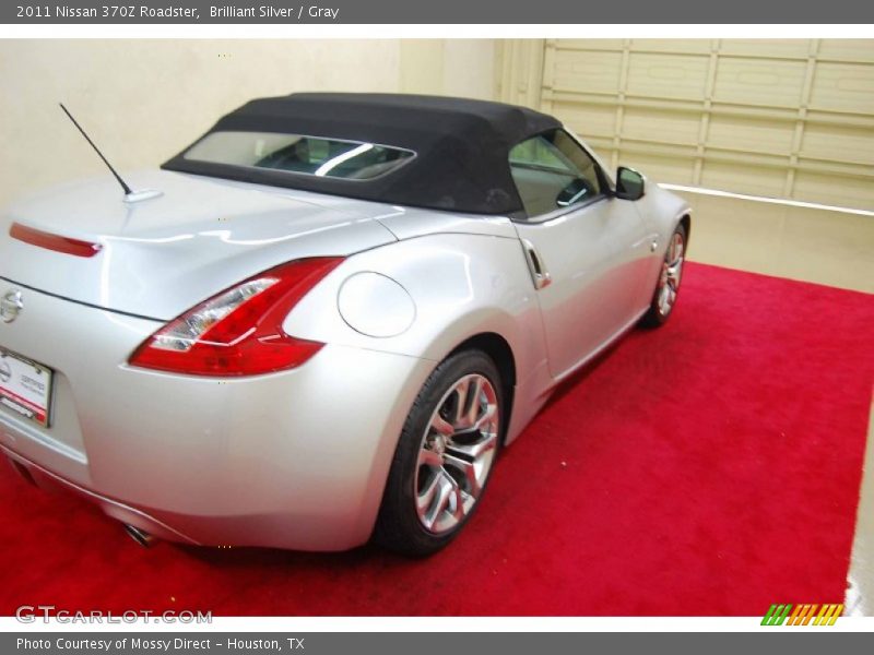 Brilliant Silver / Gray 2011 Nissan 370Z Roadster