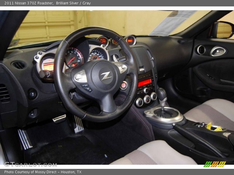 Brilliant Silver / Gray 2011 Nissan 370Z Roadster