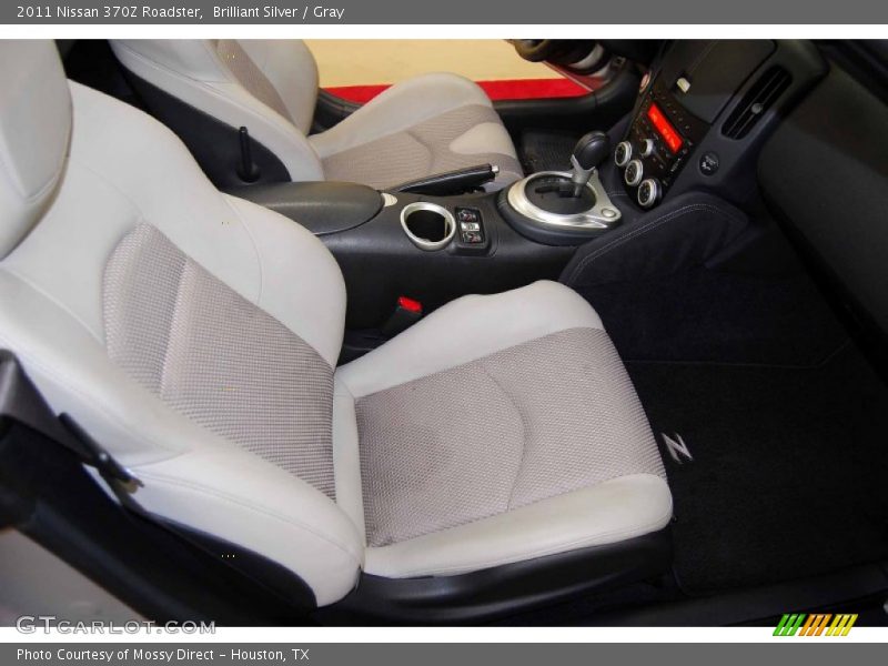 Brilliant Silver / Gray 2011 Nissan 370Z Roadster