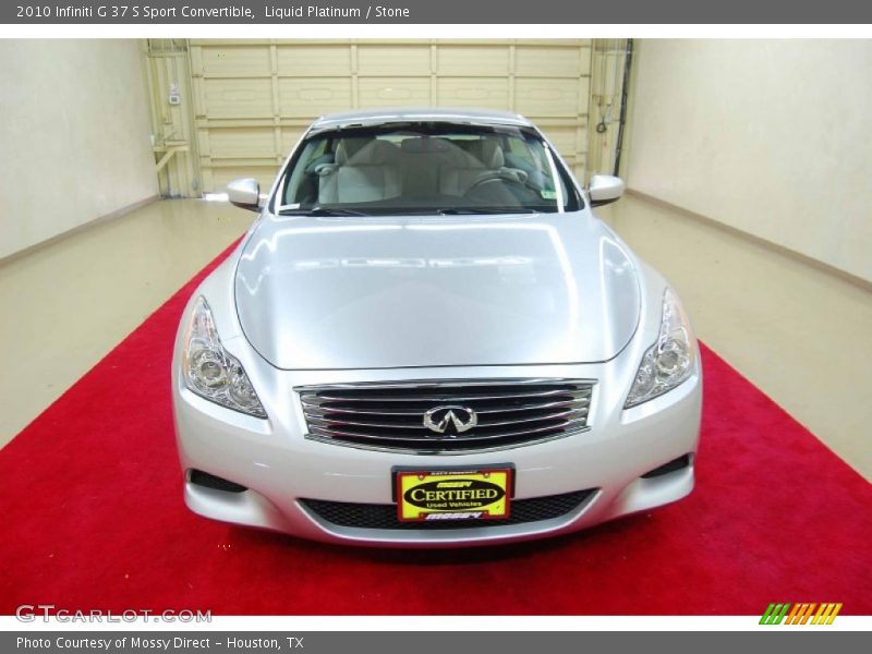 Liquid Platinum / Stone 2010 Infiniti G 37 S Sport Convertible