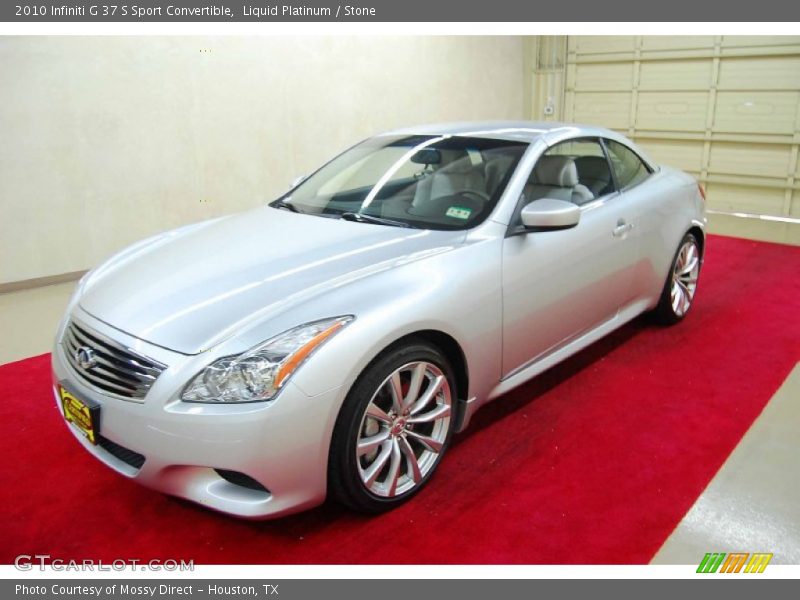 Liquid Platinum / Stone 2010 Infiniti G 37 S Sport Convertible