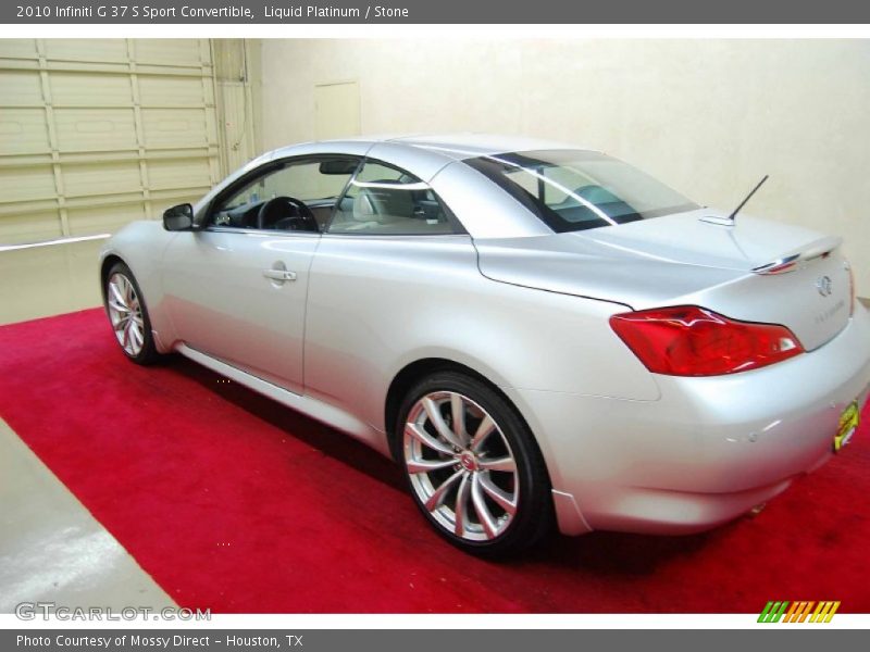 Liquid Platinum / Stone 2010 Infiniti G 37 S Sport Convertible