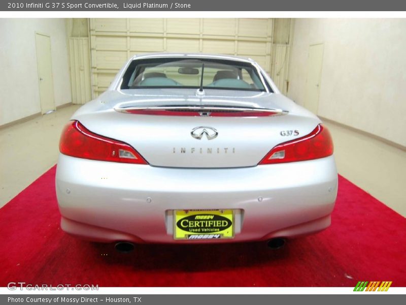 Liquid Platinum / Stone 2010 Infiniti G 37 S Sport Convertible