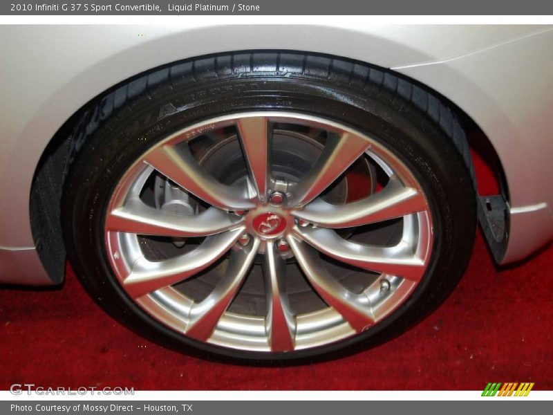 Liquid Platinum / Stone 2010 Infiniti G 37 S Sport Convertible