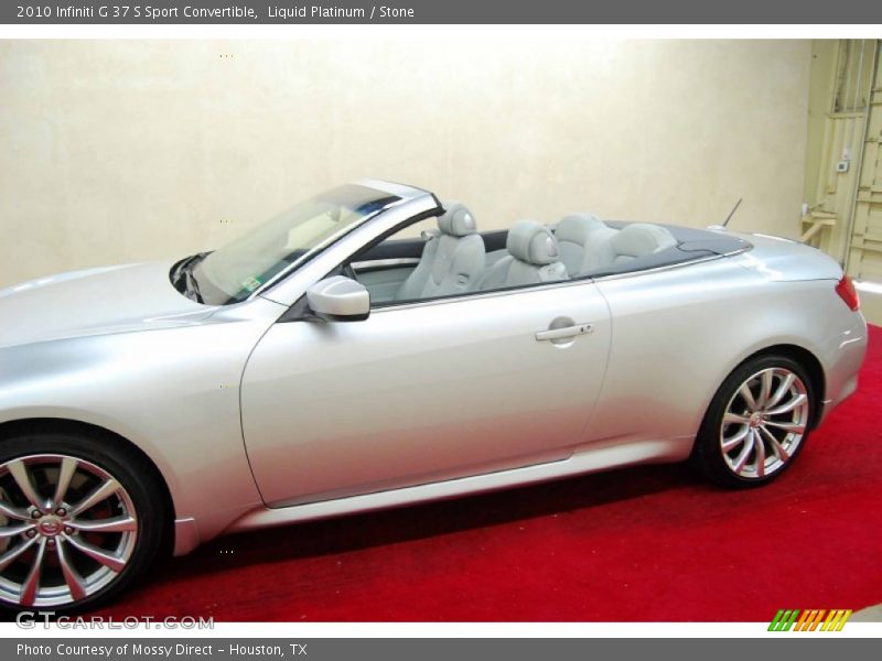 Liquid Platinum / Stone 2010 Infiniti G 37 S Sport Convertible
