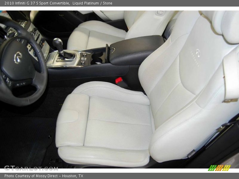 Liquid Platinum / Stone 2010 Infiniti G 37 S Sport Convertible
