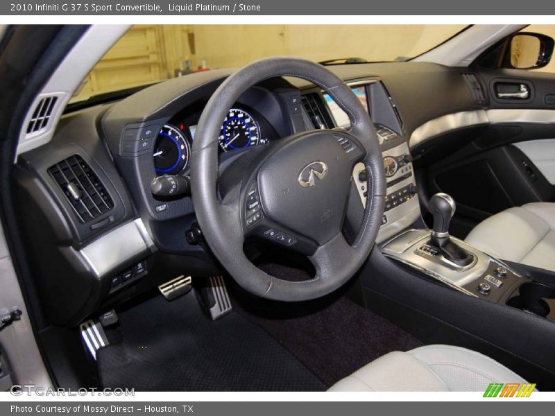 Liquid Platinum / Stone 2010 Infiniti G 37 S Sport Convertible