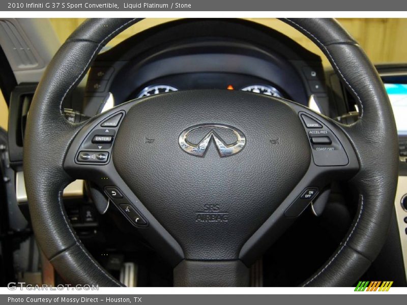Liquid Platinum / Stone 2010 Infiniti G 37 S Sport Convertible