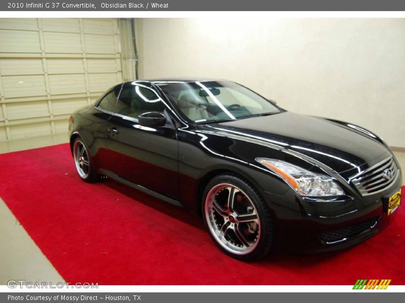 Obsidian Black / Wheat 2010 Infiniti G 37 Convertible