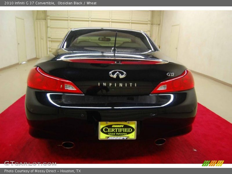 Obsidian Black / Wheat 2010 Infiniti G 37 Convertible