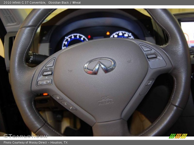 Obsidian Black / Wheat 2010 Infiniti G 37 Convertible