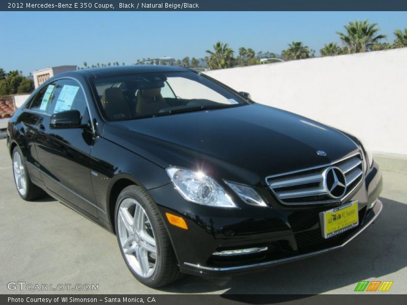 Black / Natural Beige/Black 2012 Mercedes-Benz E 350 Coupe