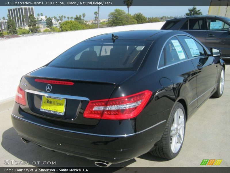 Black / Natural Beige/Black 2012 Mercedes-Benz E 350 Coupe