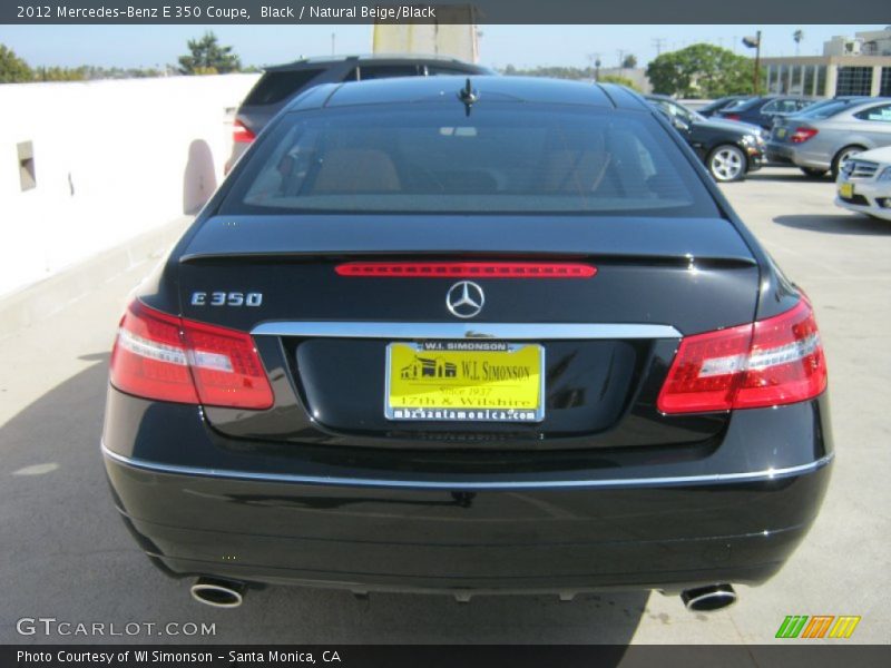 Black / Natural Beige/Black 2012 Mercedes-Benz E 350 Coupe