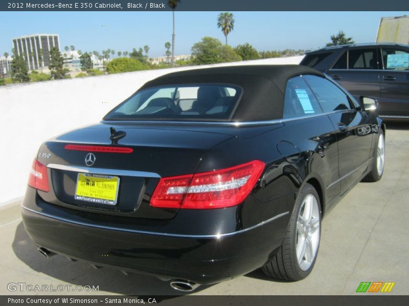 Black / Black 2012 Mercedes-Benz E 350 Cabriolet