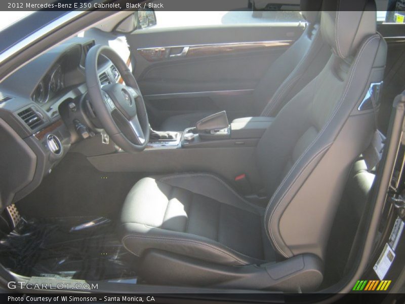 Black / Black 2012 Mercedes-Benz E 350 Cabriolet