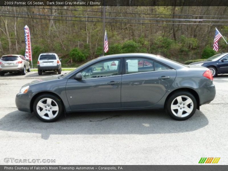 Dark Steel Gray Metallic / Ebony 2009 Pontiac G6 Sedan