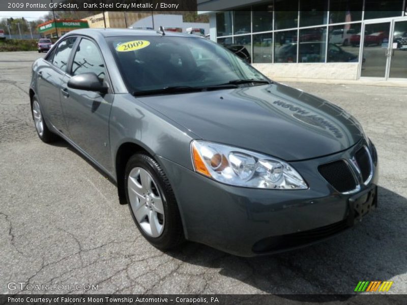 Dark Steel Gray Metallic / Ebony 2009 Pontiac G6 Sedan