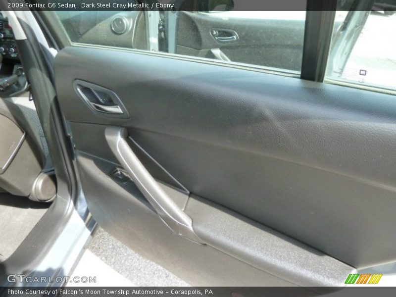 Dark Steel Gray Metallic / Ebony 2009 Pontiac G6 Sedan