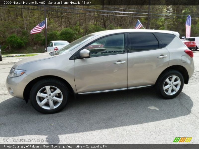 Saharan Stone Metallic / Black 2009 Nissan Murano SL AWD