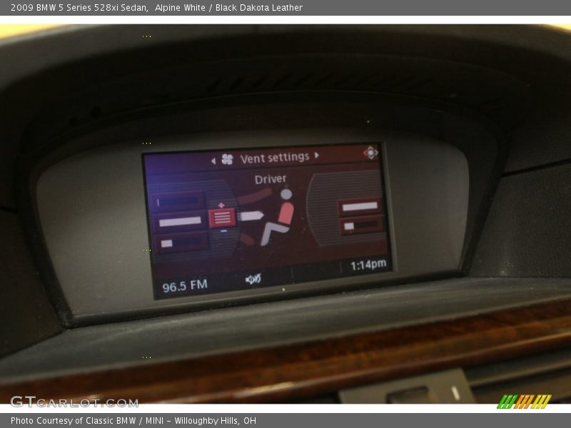 Alpine White / Black Dakota Leather 2009 BMW 5 Series 528xi Sedan