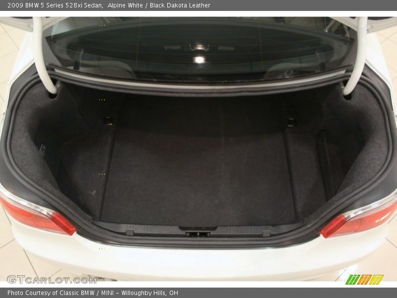 Alpine White / Black Dakota Leather 2009 BMW 5 Series 528xi Sedan