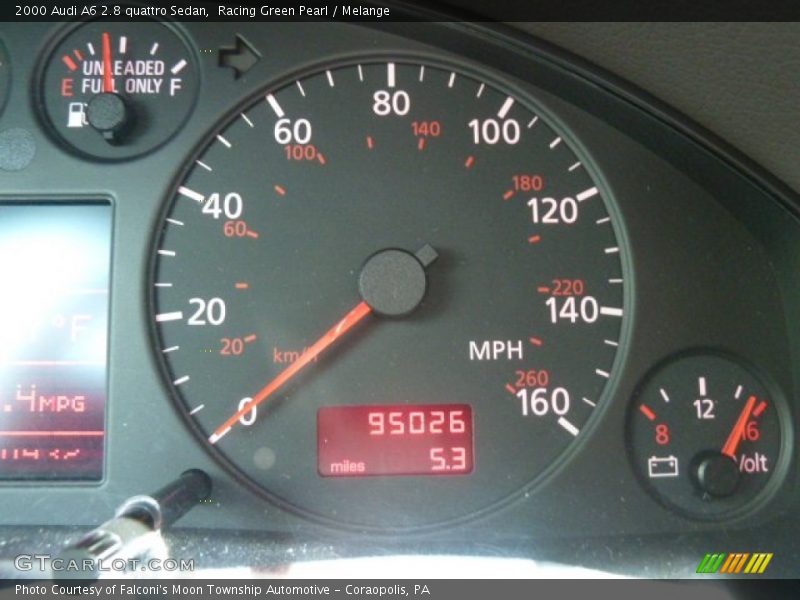 Racing Green Pearl / Melange 2000 Audi A6 2.8 quattro Sedan