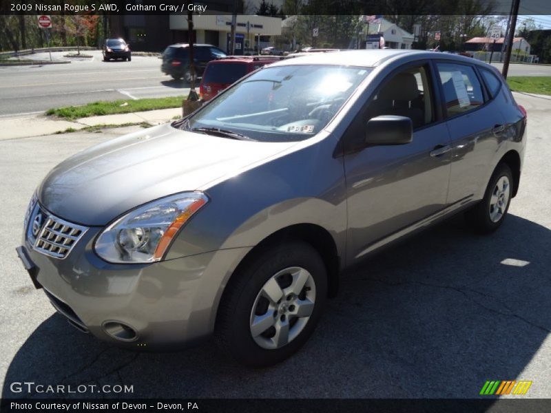 Gotham Gray / Gray 2009 Nissan Rogue S AWD