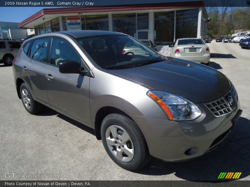 Gotham Gray / Gray 2009 Nissan Rogue S AWD
